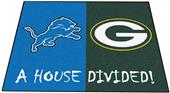 Fan Mats Lions / Packers House Divided Mat Fan Mats Lions / Packers House Divided Mat