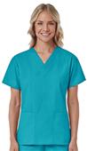 Maevn Core Women's Two Pocket V-Neck Scrub Tops Maevn Core Women's Two Pocket V-Neck Scrub Tops