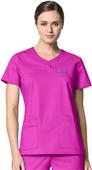 WonderWink Patience Curved Notch Neck Scrub Top WonderWink Patience Curved Notch Neck Scrub Top