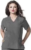 WonderWink Plus Curved V-Neck Scrub Top WonderWink Plus Curved V-Neck Scrub Top