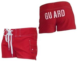 lifeguard shirt and shorts