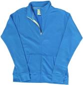 J America Ladies Sueded Fleece Full Zip Jacket