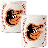 MLB Baltimore Orioles Baseball 2pc Can Holder Set