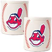 MLB Cleveland Indians Baseball 2pc Can Holder Set