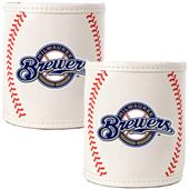 MLB Milwaukee Brewers Baseball 2pc Can Holder Set