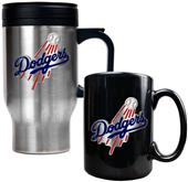 MLB Los Angeles Dodger Travel Mug & Coffee Mug Set