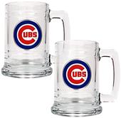 MLB Chicago Cubs 2pc Glass Tankard Set