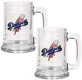 MLB Los Angeles Dodgers 2pc Glass Tankard Set