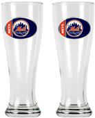 MLB New York Mets 2 Pc 16oz Classic Pilsner Set
