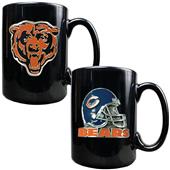 NFL Chicago Bears Black Ceramic Mug (Set of 2)