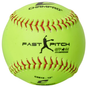 Yellow ASA Game Fast Pitch Softballs CSB18