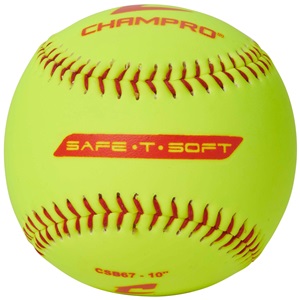 Yellow 11" 12" Safe-T-Soft Softballs CSB62