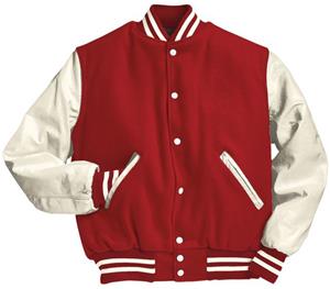 Holloway Wool Body Vinyl Sleeve Award Jacket