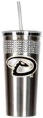 MLB Diamondbacks Stainless Bling Tumbler W/Straw