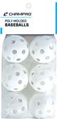 9" White Poly Molded Baseballs Set of 6 CBB-51C 9" White Poly Molded Baseballs Set of 6 CBB-51C