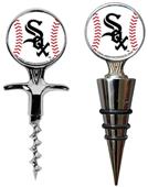 MLB White Sox Cork Screw & Bottle Topper Set