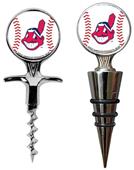 MLB Cleveland Cork Screw & Bottle Topper Set