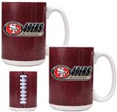 NFL San Francisco 49ers Gameball Coffee Mug Set