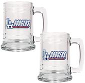 MLB Los Angeles Dodgers 2pc Glass Tankard Set