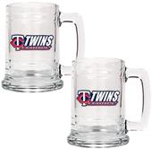 MLB Minnesota Twins 2pc Glass Tankard Set