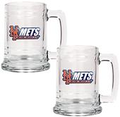 MLB New York Mets 2pc Glass Tankard Set