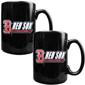MLB Boston Red Sox 2pc Coffee Mug Set
