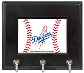 MLB Los Angeles Dodgers Wood Keyhook Rack