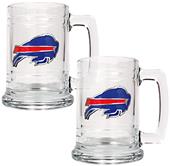 NFL Buffalo Bills 2pc Glass Tankard Set