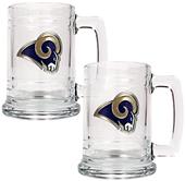 NFL St. Louis Rams 2pc Glass Tankard Set