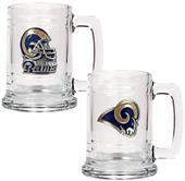 NFL St. Louis Rams 2pc Glass Tankard Set