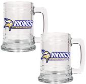 NFL Minnesota Vikings 2pc Glass Tankard Set