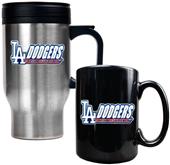 MLB LA Dodgers Travel Mug & Coffee Mug Set