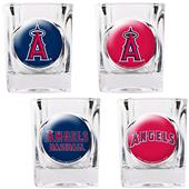 MLB LA Angels 4pc Collector's Shot Glass Set