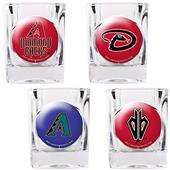 MLB Diamondbacks 4pc Collector's Shot Glass Set