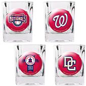 MLB Nationals 4pc Collector's Shot Glass Set