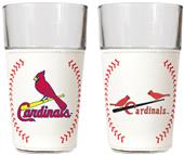MLB SL Cardinals 2pc GameBall Pint Glass Set