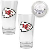 NFL Kansas City Chiefs Football Base Pint Glasses