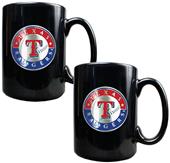 MLB Texas Rangers 2pc Coffee Mug Set