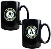 MLB Oakland A's 2pc Coffee Mug Set