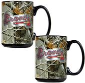 MLB Braves 2pc Open Field Coffee Mug Set