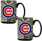 MLB Chicago Cubs 2pc Open Field Coffee Mug Set