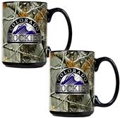 MLB Colorado Rockies 2pc Open Field Coffee Mug Set