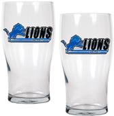 NFL Detroit Lions 20 oz Pub Glass Set