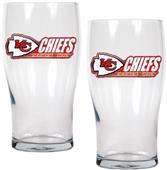 NFL Kansas City Chiefs 20 oz Pub Glass Set