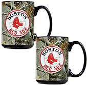 MLB Boston Red Sox 2pc Open Field Coffee Mug Set