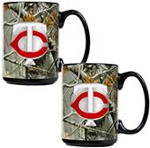 MLB Minnesota Twins 2pc Open Field Coffee Mug Set