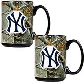 MLB New York Yankees 2pc Open Field Coffee Mug Set