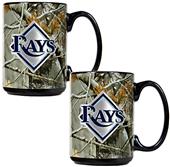 MLB Tampa Bay Rays 2pc Open Field Coffee Mug Set