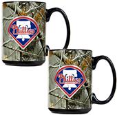 MLB Phillies 2pc Open Field Coffee Mug Set