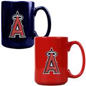 MLB LA Angels 2pc Multi Color Coffee Mug Set